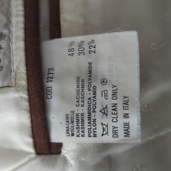 Vintage Robert Di Camerino Cashmere And Wool Blazer Jacket - Picture 11 of 14